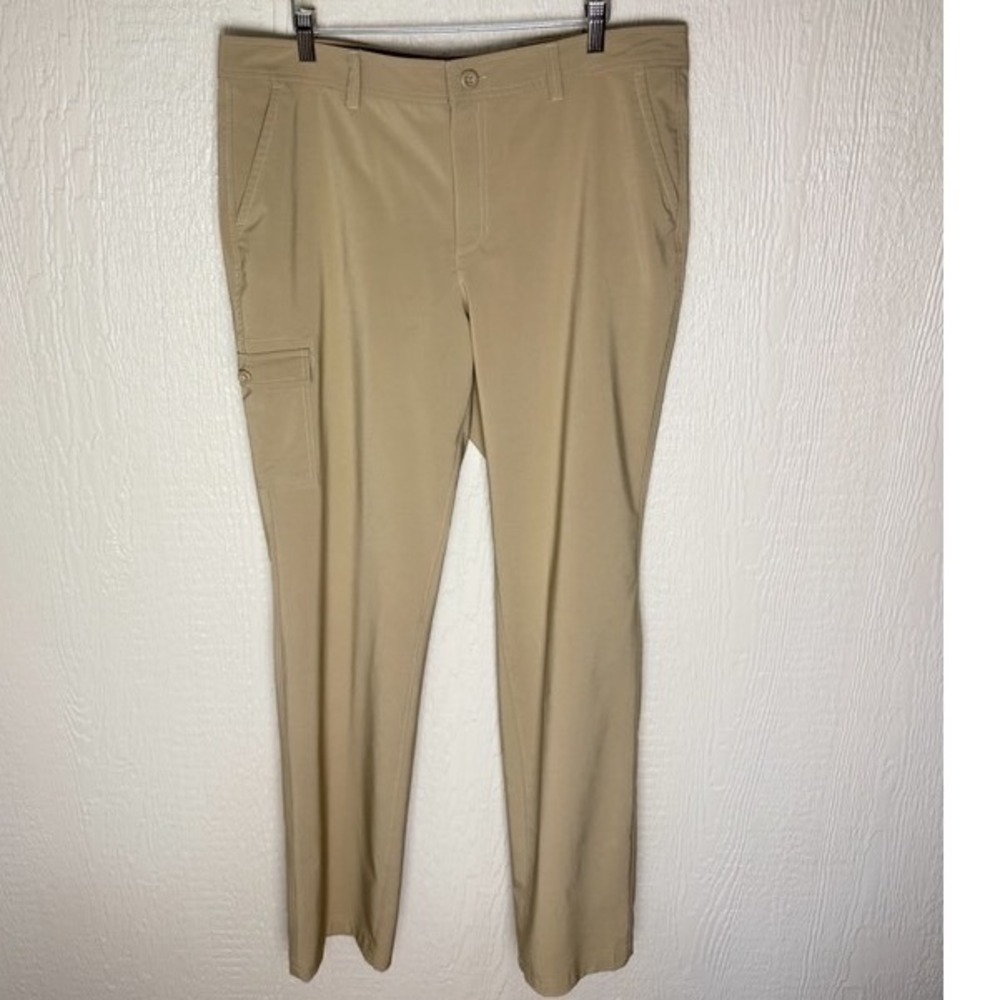 Eddie Bauer Womens Tan Ripstop Guide Pro Hiking Cargo Pants Size 14